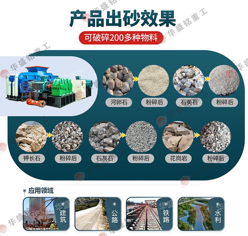 制砂機(jī) 全液壓雙輥式制砂機(jī) 對(duì)輥式制砂機(jī)廠(chǎng)家 華盛銘對(duì)輥機(jī) 
