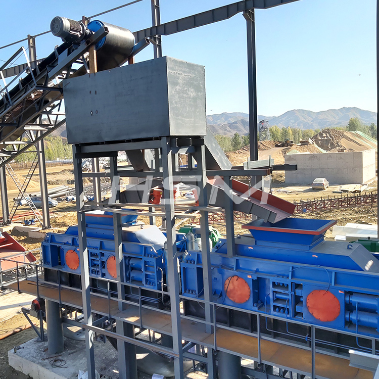 鵝卵石制砂機安裝現場